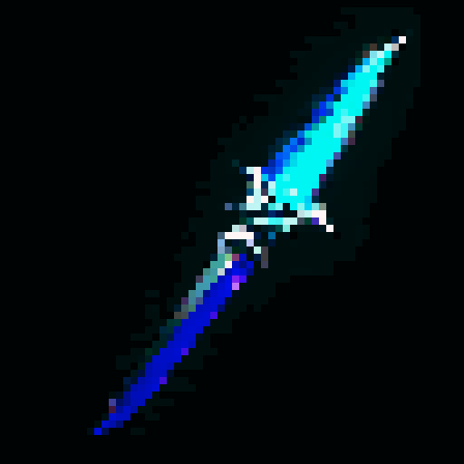 rogue's dagger, intricate hilt, gleaming blade, shadowy backdrop, dramatic lighting, vibrant color palette, pixelated details, sRGB color space