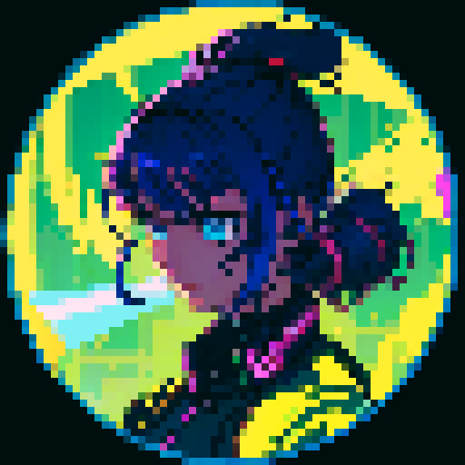 Cyber punk force field alive with energy
