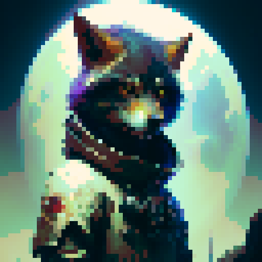 Fierce Wolf Game Sprite