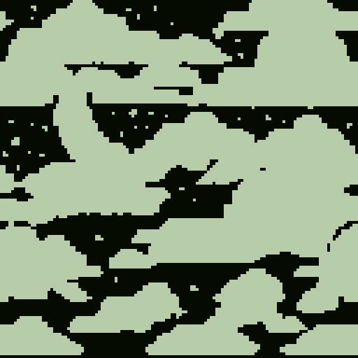 moon in cloudy night sky interesting dithering patterns and stars pixel art high detail