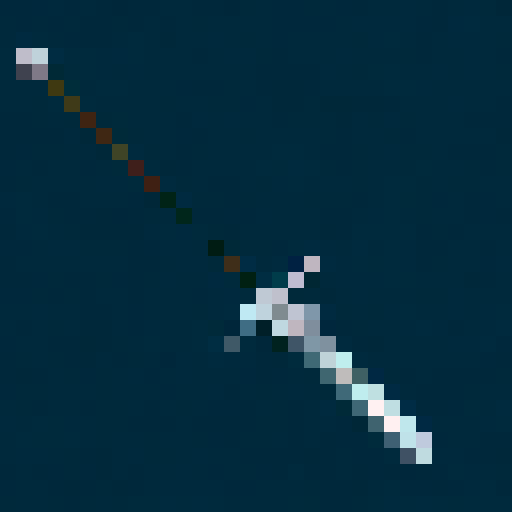 A lance weapon that looks like it is made out of a unicorn horn