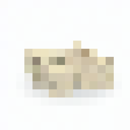 3D small stack of loose tattered papers, varying shades of brown, pixel art, game icon, close up, portrait