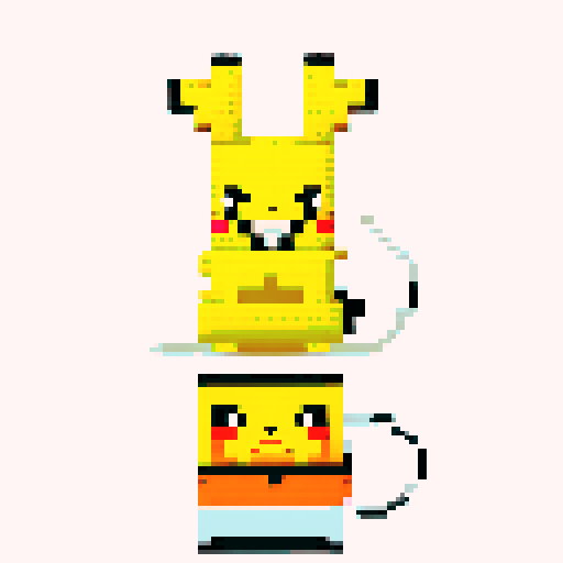 Pikachu lego pixel 