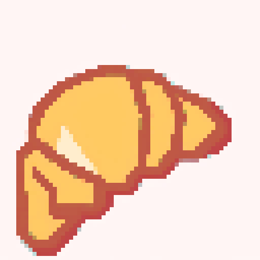 pixel art with a white background and a contour for the shape
