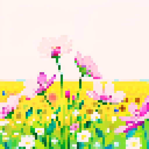 field flower bouquet, vibrant and delicate blossoms, soft and dreamy hues, reminiscent of a watercolor painting, closeup