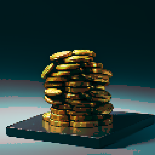 piles of gold coins, gold piled up high