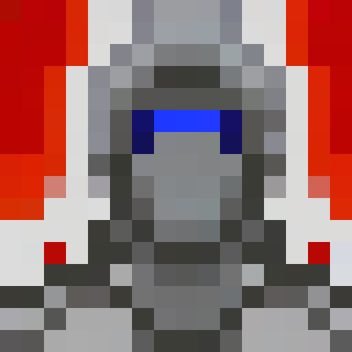onix guard's fierce gaze, rusted armor, and spiky helmet depicted in 16x16 pixel art with a close-up portrait, reminiscent of a classic game icon