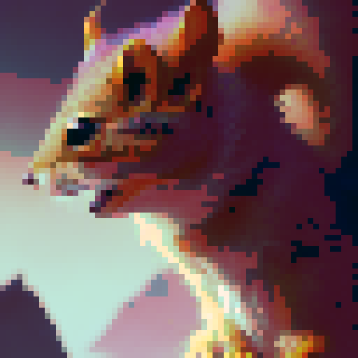 squirrel, sideview, sprite sheet