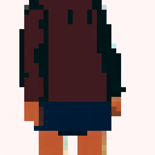 Full body side profile of the 240x160px character