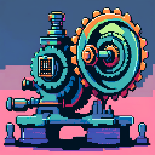 two big gearing grinding
