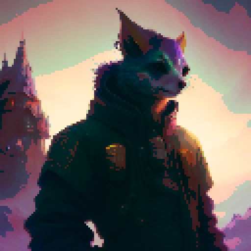 beautiful aurora borealis over an adorable town village at night by Miyazaki