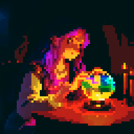 Modify the colors of this image to show candles blinking, creating a flickering light effect.