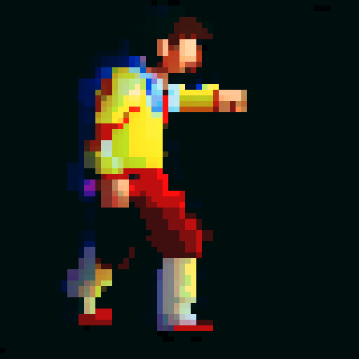 A man similar to the reference I sent is walking. When 4 pictures come together, he will walk, but let it be natural.