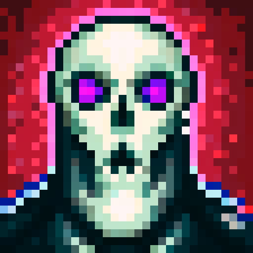 skull, white, red , black, reaper, death, terminator