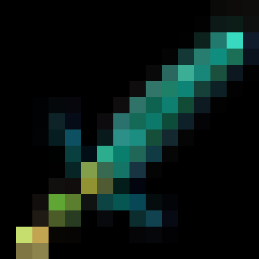 green minecraft sword, 16x16, item icon