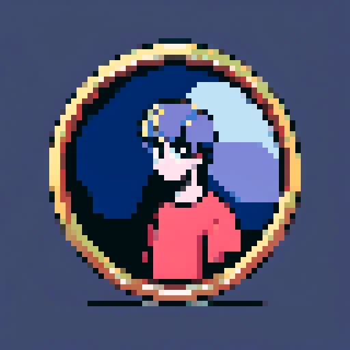 round empty golden frame