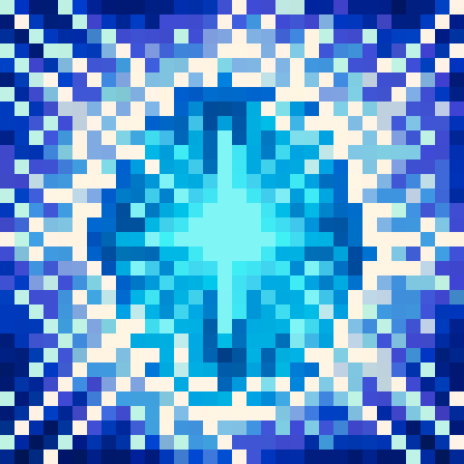 ice spikes, sharp edges, glistening, translucent ice, jagged formations, frozen daggers, intricate details, contrasting light and shadows, minimalistic design, vibrant colors, high contrast, pixelated texture, symmetrical composition, focused expression