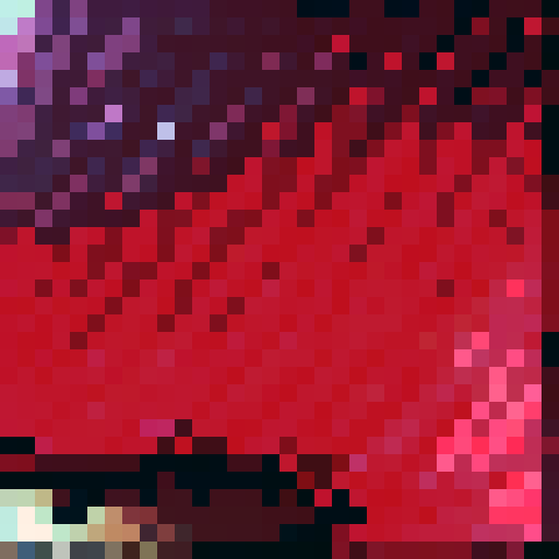 A Pixelart Texture displaying a Ruby Texture