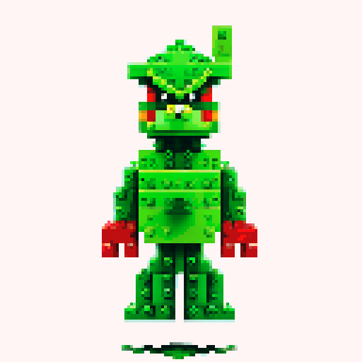 Grinch pixel lego 
