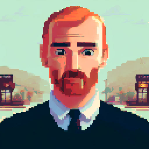 A male hitman dressed in unassuming fashionable clothing standing in a quiet coffee shop observing a day-dreaming female barista who is leaning over the counter and reading an erotic novel