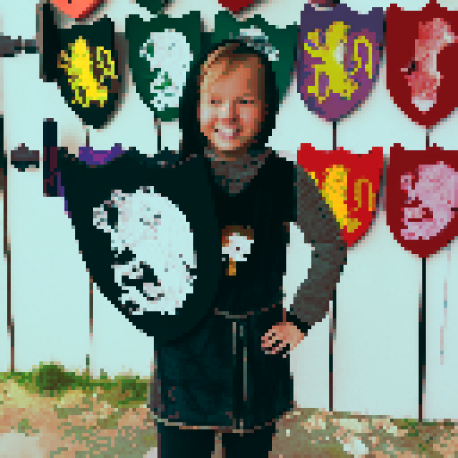 Knight with lava and volcano behind