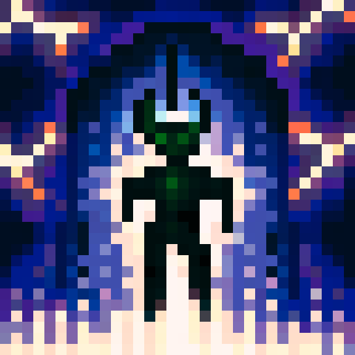 character dashing forward leaving blurry trails, dark and mysterious ambiance, 32x32 pixel art, skill art, close up, portrait, game icon