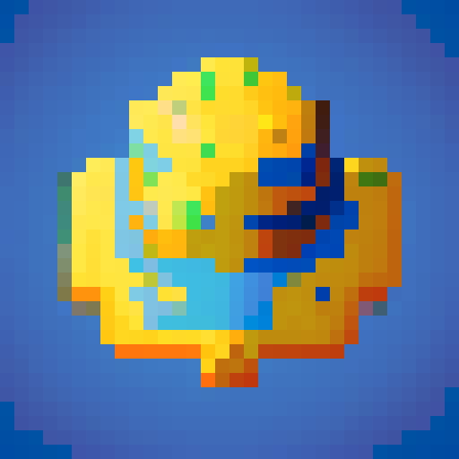 blue police officer hat, pixel art, game asset, casual game, icon