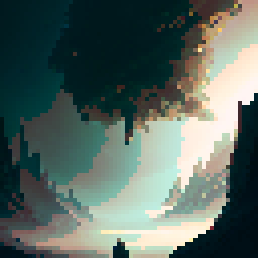 Astronaut, clad in mystical armor, wields a glowing sword while floating amidst swirling nebulae, surrounded by mythical creatures and enchanting landscapes