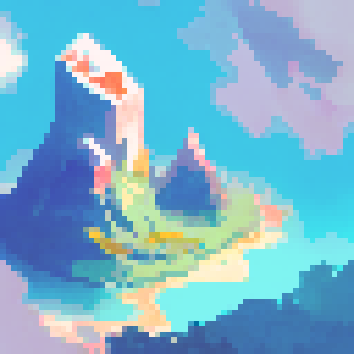 Fiery eruption spewing molten lava, towering ash clouds, jagged rocks jutting out of the earth, and a lone figure standing in awe amidst the chaos - all depicted in a dramatic landscape portrait style.