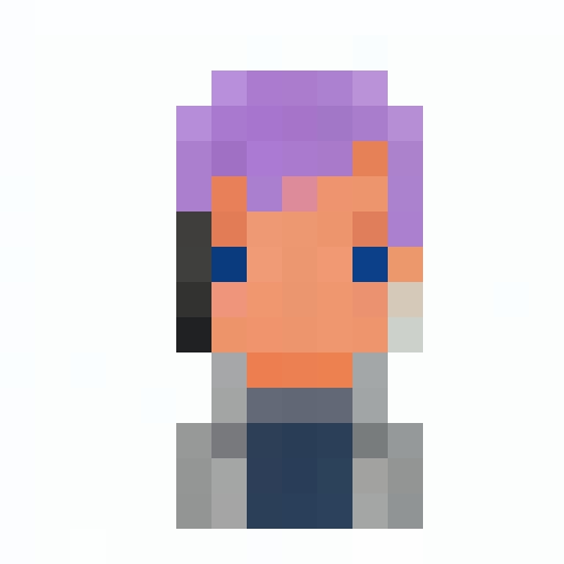 Chibi boy with Korean hairstyle and rosy cheeks, wearing big headphones and a huge puffy jacket, looking from a first person point of view in high detail.