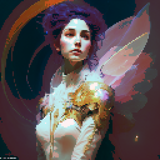 a fairie queen empress casting a major spell dramatic wind and lighting levitation ornate in the style of alphonse mucha