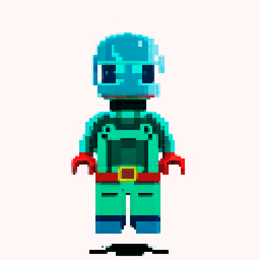 Captain America lego pixel