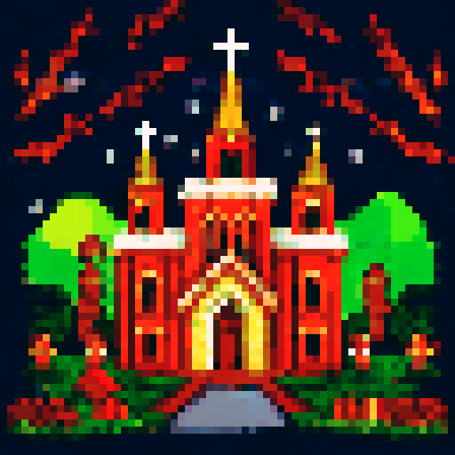 Christmas celebration in the Philippines - church at dawn