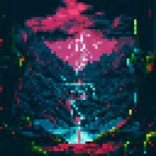 evil mage anime girl, dark and ominous lair, glowing green crystals, swirling mist, flickering candlelight, towering bookshelves filled with ancient tomes, ornate stained glass windows, shadows dancing on the walls, moonlight filtering through, arcane symbols etched on the floor, a hidden entrance behind a waterfall, a secret underground chamber, a landscape of jagged mountains and thunderous storm clouds in the distance