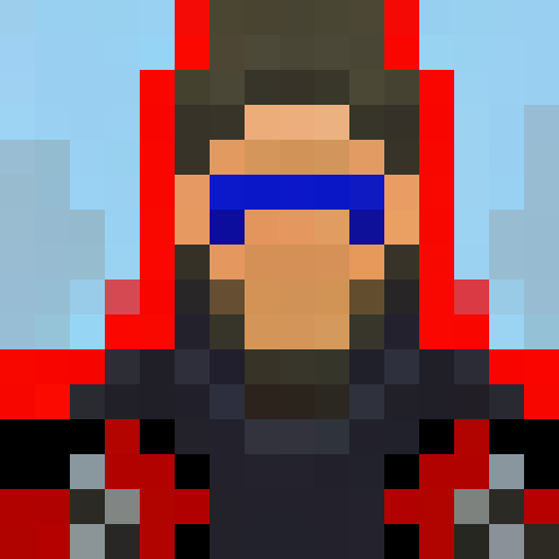 Cool Guy, with his slick suit and shades, stands tall and proud in his 16x16 pixel portrait, exuding an air of confidence and style.
