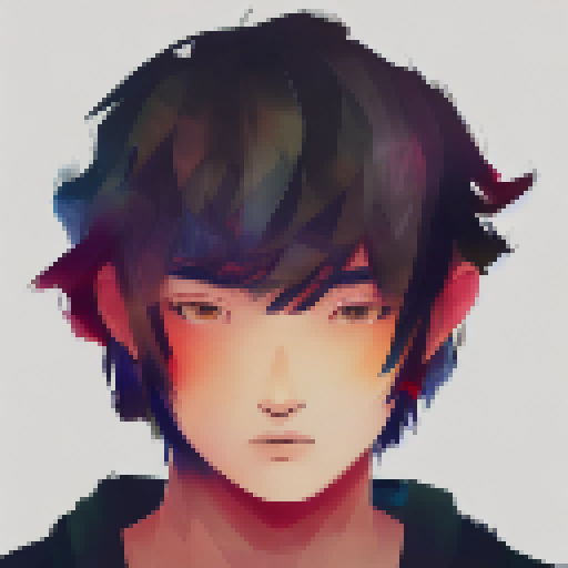 Sleeping boy, computer game, curious cat, twilight window - landscape portrait.