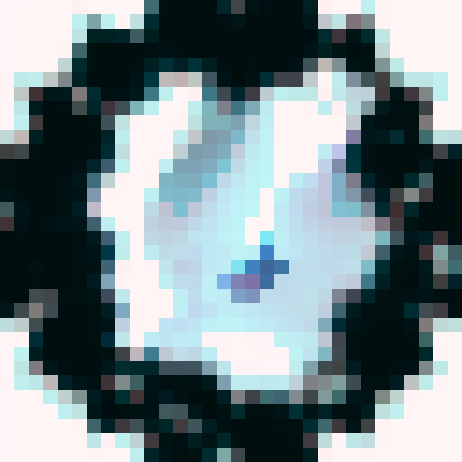 dark colored transparent crystal, smooth, glowing, fantasy RPG, 32x32