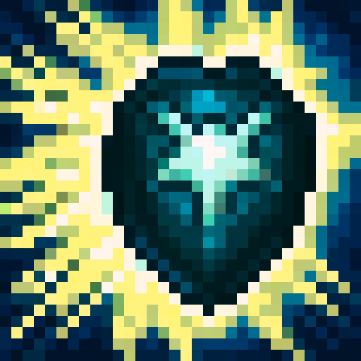 Shield with hammer icon