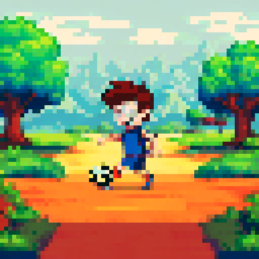 kid playing soccer for the first time