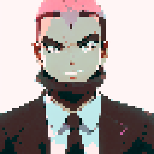 Omar, surrounded by vibrant neon lights, poses heroically in his anime-style outfit, brandishing a glowing sword against a backdrop of futuristic skyscrapers.