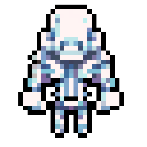 Skeleton sprite, gray colors