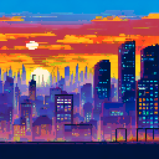 Rooftop taking up half the image, overlooking city at night, gritty, non colorful