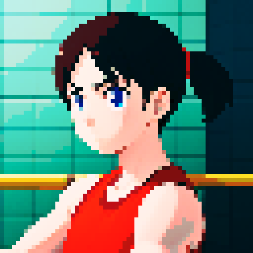 one person doing gym