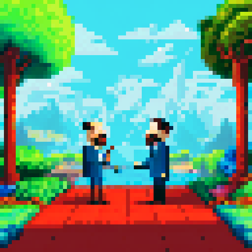 A father is talking to his wife while smoking his cigar, and they both appear miserable.