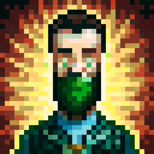 A warehouse worker, wearing a green colored jacket, gloves and safety boots. He has a beard. 