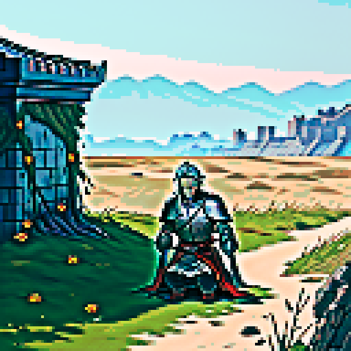 The Defeated Knight "Kosen
------
Introduction: A titled knight born during the Costa period a thousand years ago, with outstanding military achievements and extremely high status.
In a prolonged war, the king (player) saw that the situation was hopeless and was forced to surrender to the enemy. He was ashamed and fled, but after the stubborn resistance of Korsen and his subordinates, he died in battle. After the war, the king built a tomb for him and buried his body here, along with the soldier