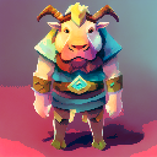 Mythical goat with a top hat