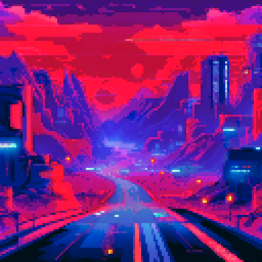 futuristic highway that leads into the
milky way galaxy