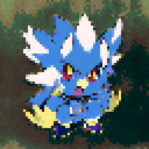 A stylized anime font with a unique design.