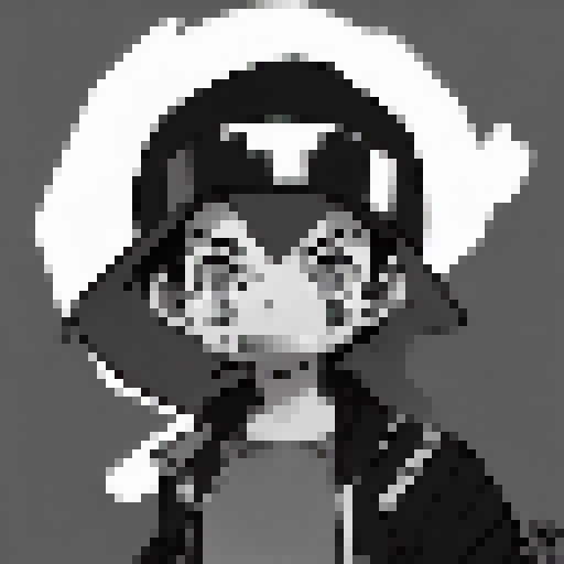 JoyBoy from One Piece, pixel style